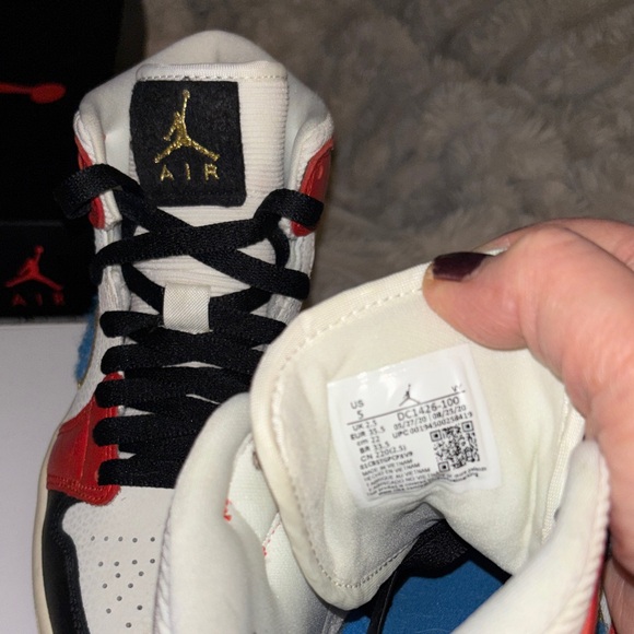 Nike Multicolor Air Jordan 1 High-Top Sneakers with box US SZ 5 - Picture 8 of 12